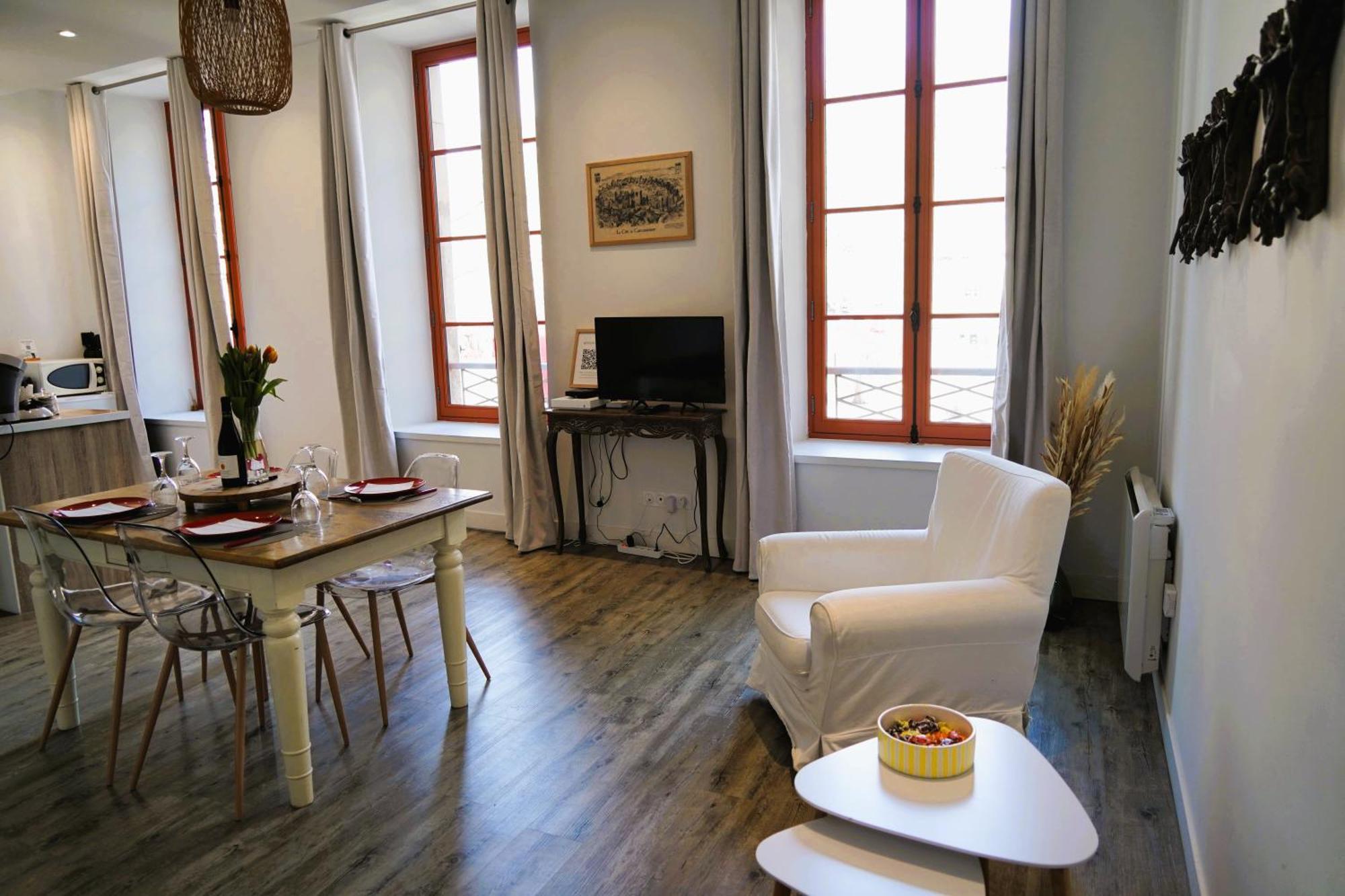 La Magie De Carnot Meuble De Tourisme 3 Etoiles Apartment Carcassonne Bagian luar foto