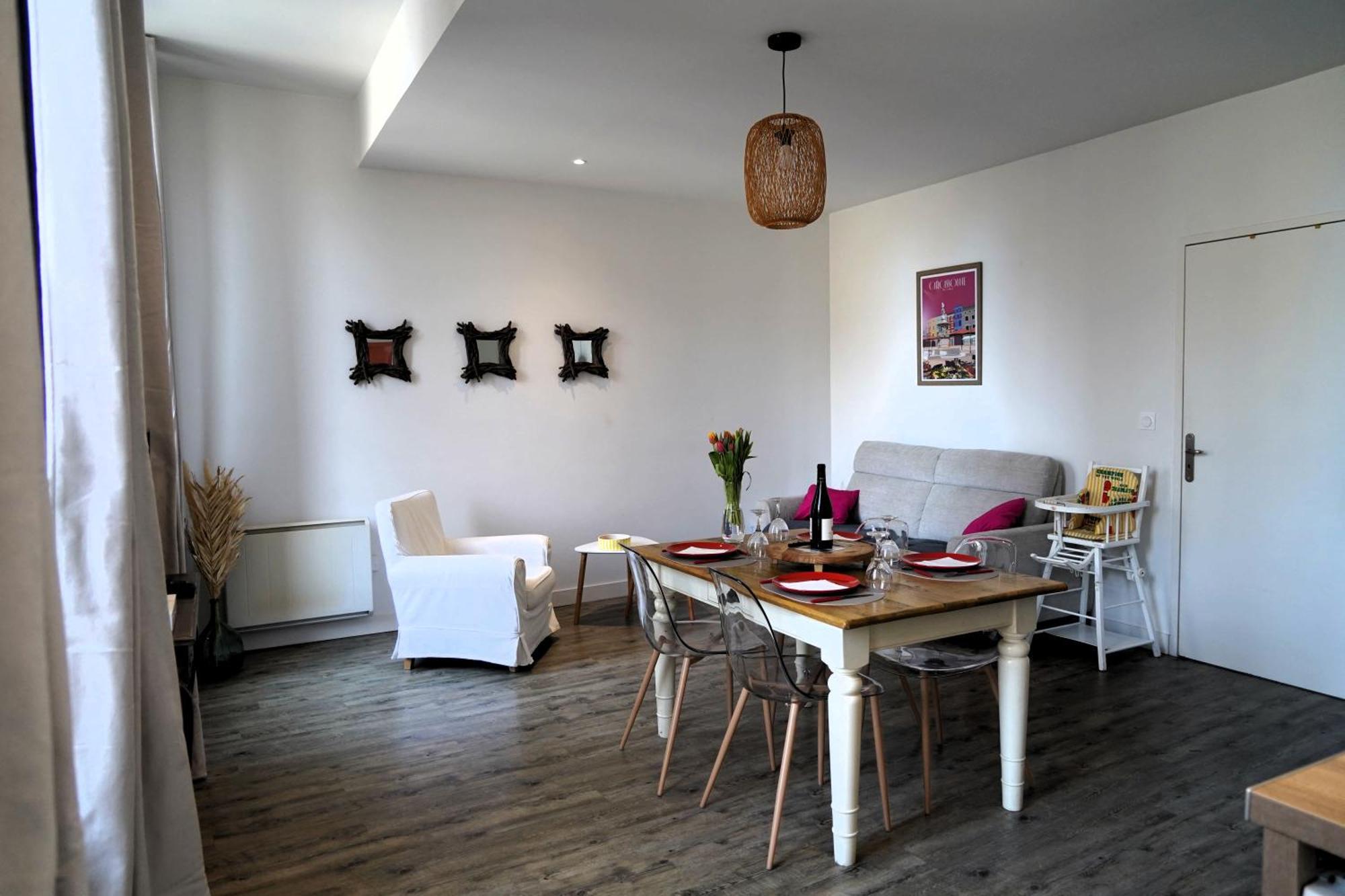 La Magie De Carnot Meuble De Tourisme 3 Etoiles Apartment Carcassonne Bagian luar foto